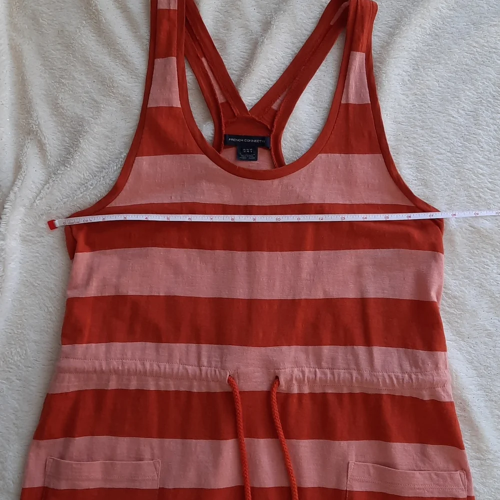 Tank top dress with drawstring waist